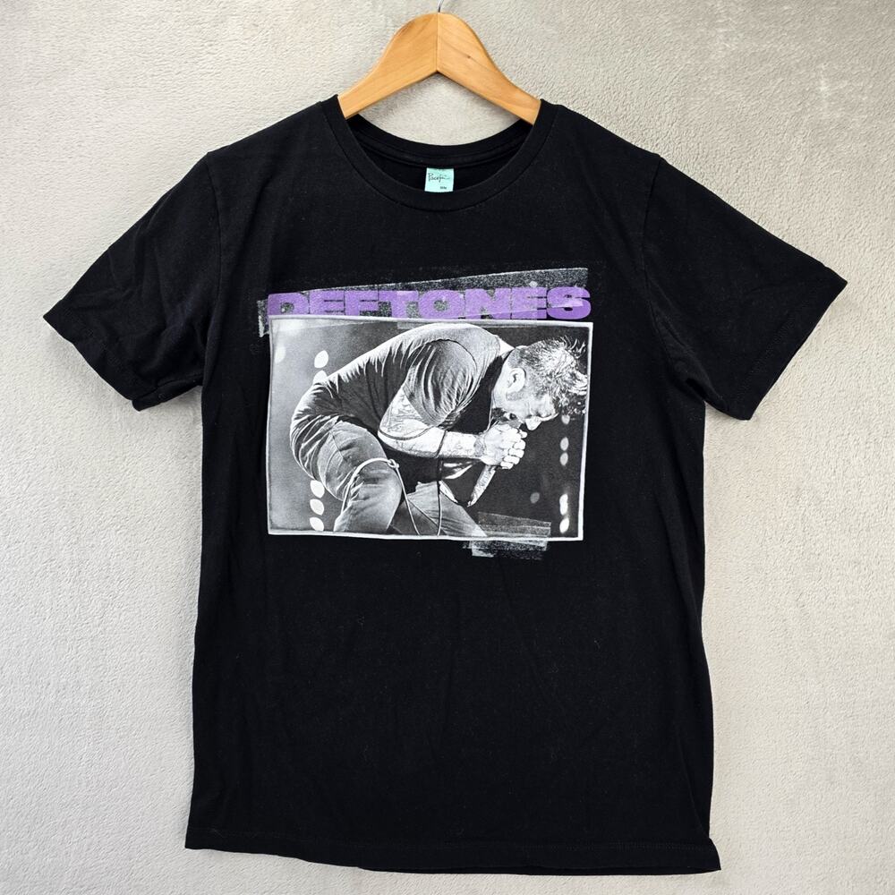 Deftones Shirt Mens Medium Black Chino Moreno Metal Band Tee Vtg Y2K